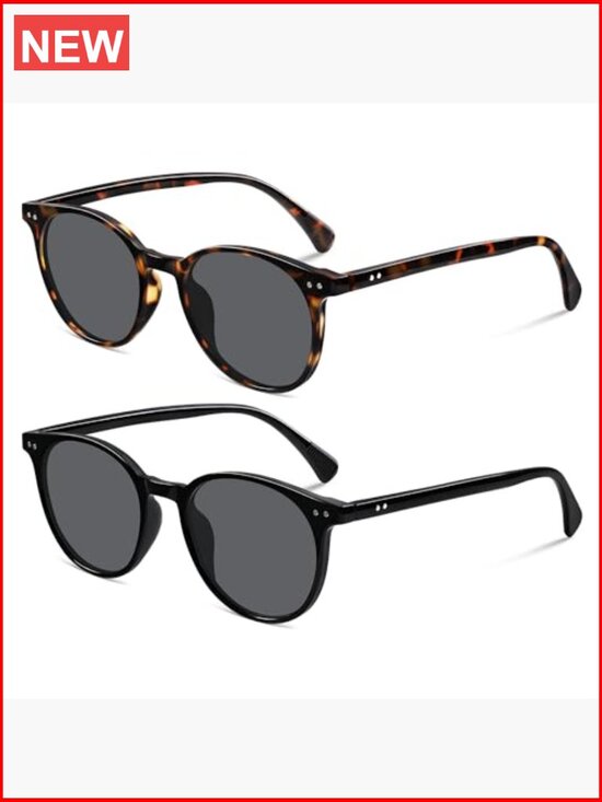 Vintage Round Polarized Sunglasses UV Protection Retro Classic Trendy